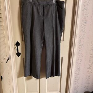 Gray Wide-Leg Trousers